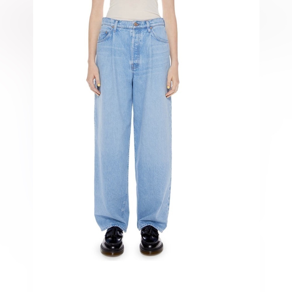 MOTHER
SNACKS! The Pleated Fun Dip Puddle Straight Leg Jeans - Picture 4 of 11